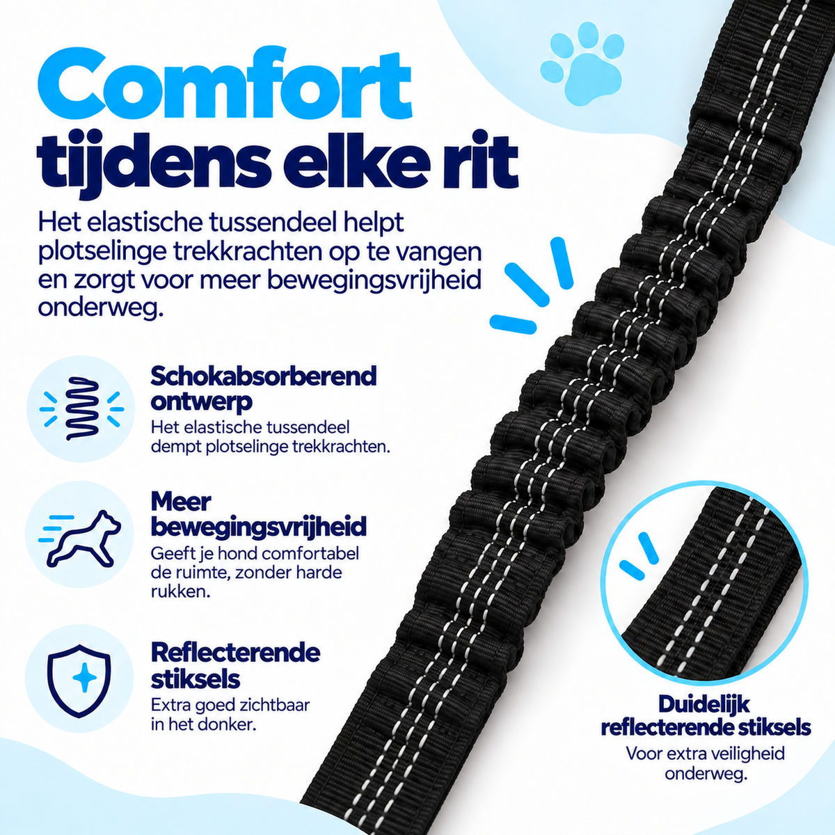 Autogordel Hond 3-in-1