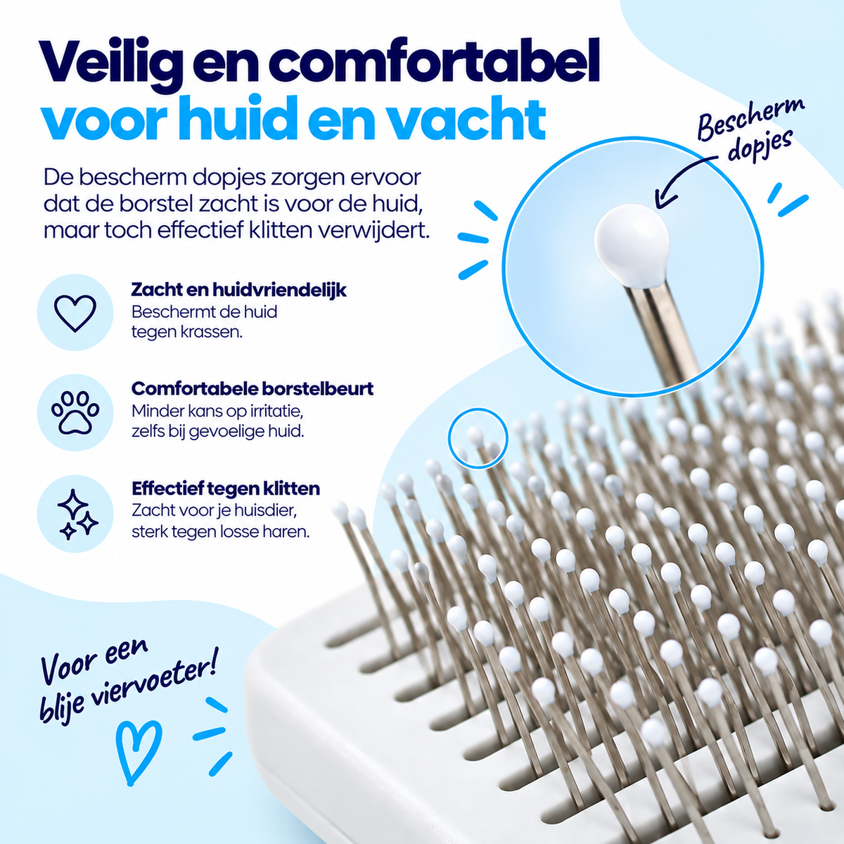Slickerborstel voor Hond en Kat