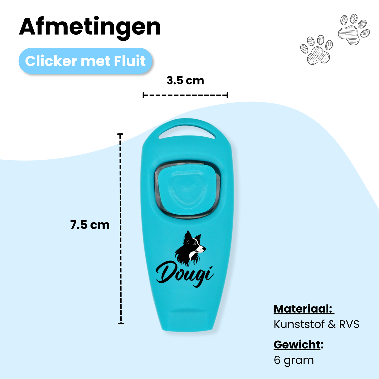Clickertrainer met Fluit voor Honden
