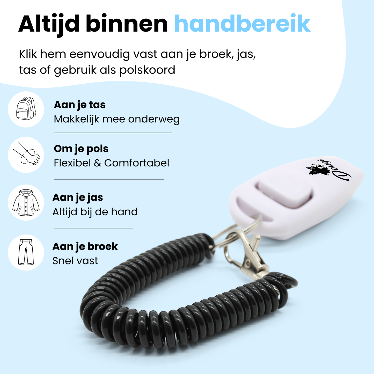 Clickertrainer met Fluit voor Honden