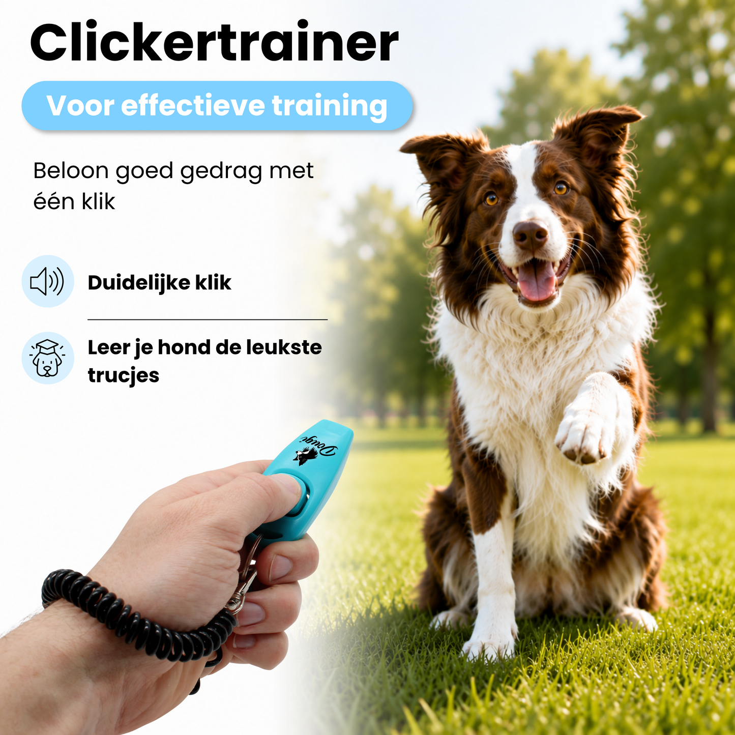 Clickertrainer met Fluit voor Honden