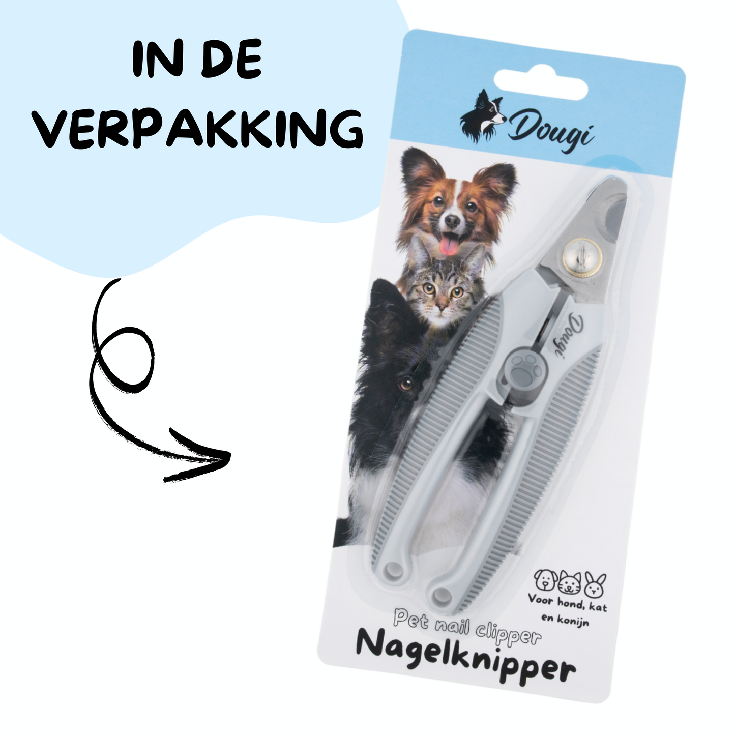 Nagelknipper voor Honden, Katten en Knaagdieren met Veiligheidsstop