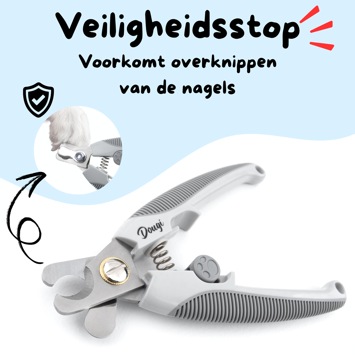 Nagelknipper voor Honden, Katten en Knaagdieren met Veiligheidsstop