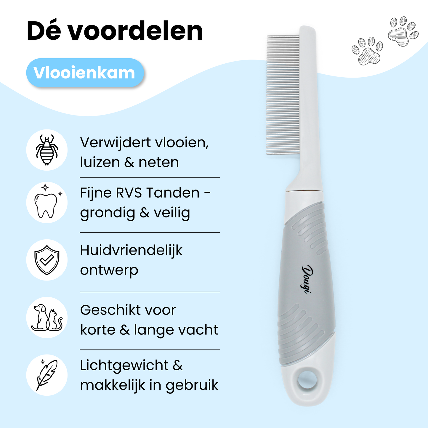 Vlooienkam voor Hond en Kat