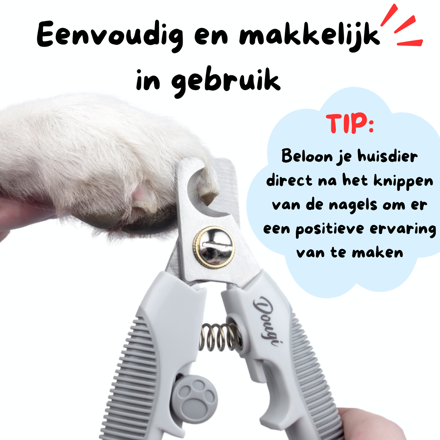 Nagelknipper voor Honden, Katten en Knaagdieren met Veiligheidsstop