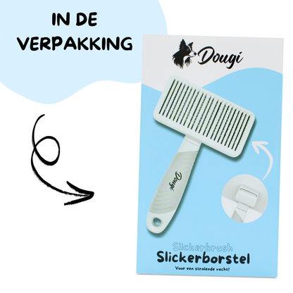 Dougi Slickerborstel – Zelfreinigend voor Hond en Kat